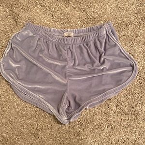 brandy melville velvet shorts